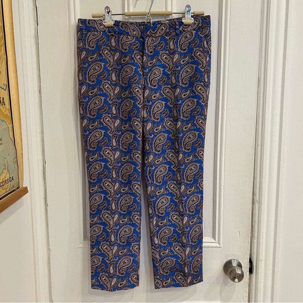 Banana Republic parsley print trousers